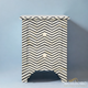 Chevron Bone Inlay 2 Drawer Bedside table | Luxury Handmade Bedside Table