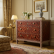 Vintage Wooden Chest of Drawers with Inlaid Design | Luxury Handmade Dresser