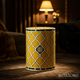 Decorative Yellow Moroccan Patterned Side Table | Luxury Handmade Stool