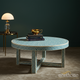 Round Blue Patterned Coffee Table | Luxury Handmade Coffee Table