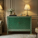 Green Hexagonal Patterned Sideboard Cabinet | Luxury Handmade Cabinet