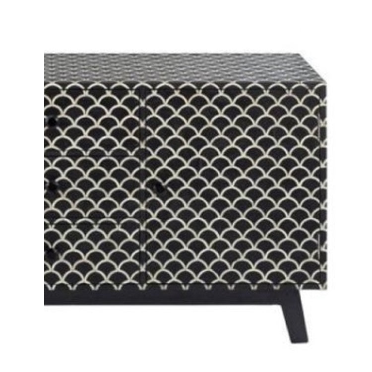 Bone Inlay fish scale TV unit
