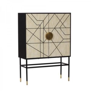 Bone Inlay Designer Cabinet