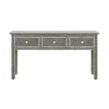 Bone inlay fish scale Desk 3 Drawer