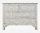 Bone inlay 4 Drawer Commode Table