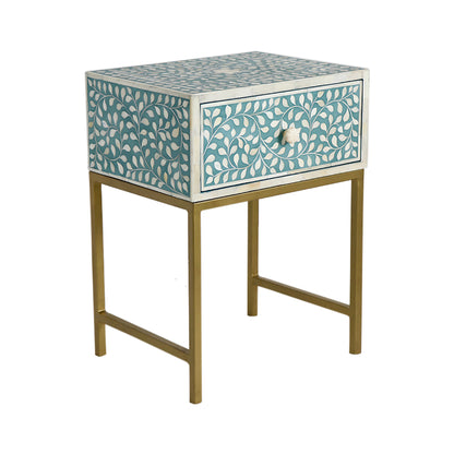Bone Inlay Handmade Nightstand