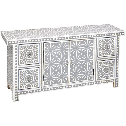 Bone Inlay Sideboard Snow In Grey