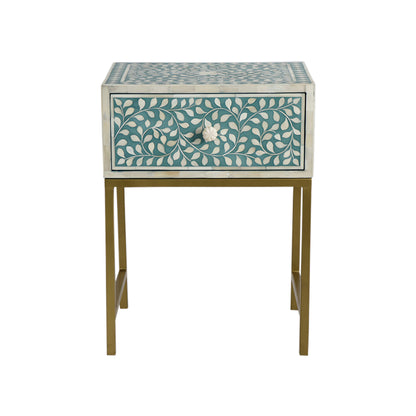 Bone Inlay Handmade Nightstand