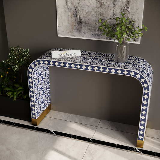 Bone Inlay Handmade Modern Console Tables