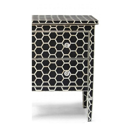 Black Bone Inlay Chest of Drawer Sideboard dresser