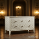 Elegant Handcrafted Bone Inlay Chest of Drawers | Luxury Handmade Dresser
