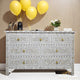 Floral Dresser Seven Drawer crafted with Mother of Pearl | Luxury Handmade Dresser