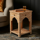Handcrafted Bone Inlay Side Table | Luxury Handmade Side Table