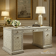 Elegant Bone Inlay Desk with Floral and Geometric Patterns | Luxury Handmade Desk