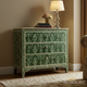 Green Floral Patterned Wooden Chest of Drawers | Luxury Handmade Chest of Drawer