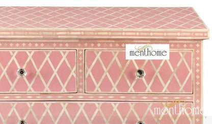 Handmade Bone Inlay dresser Wooden Table | Luxury Handmade Dresser