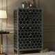 Black Bone Inlay Hexagon Pattern Chest of Drawers | Luxury Handmade Tallboy