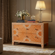 Artisan Sunburst Pattern Wooden Chest of Drawers | Luxury Handmade Dresser
