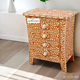 Bone Inlay Wood Bedside Table Design Bedside Handmade Bone Inlay Wooden Modern Floral Pattern Side table Furniture Handmade Wooden Table | Luxury Handmade Bedside Table