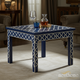 Elegant Blue and White Inlaid Coffee Table | Luxury Handmade Coffee Table