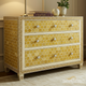 Hexagonal Pattern Wooden Chest of Drawers | Luxury Handmade Dresser