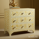 Intricately Patterned Bone Inlay Three-Drawer Chest | Luxury Handmade Chest of Drawer