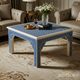 Handcrafted Blue and White Inlay Coffee Table | Luxury Handmade Coffee Table