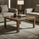 Handcrafted Wood Inlay Square Coffee Table | Luxury Handmade Coffee Table