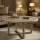 Handcrafted Inlay Round Coffee Table | Luxury Handmade Coffee Table