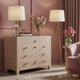 Decorative Floral Pattern Wooden Chest of Drawers | Luxury Handmade Dresser