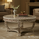 Intricately Designed Round Inlaid Coffee Table | Luxury Handmade Coffee Table