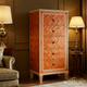 Classic Wooden Chest of Drawers with Decorative Inlay | Luxury Handmade Tallboy