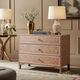 Elegant Chevron Patterned Three-Drawer Dresser | Luxury Handmade Chest of Drawer