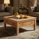 Handcrafted Inlay Coffee Table with Floral Motif | Luxury Handmade Coffee Table
