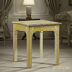 Ornate Yellow and Ivory Inlaid Side Table | Luxury Handmade Side Table