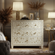Elegant Floral Pattern Hand-Painted Chest of Drawers | Luxury Handmade Dresser