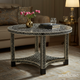 Elegant Black and White Inlaid Bone Coffee Table | Luxury Handmade Coffee Table