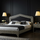 Greek Key Pattern Luxury King Bed with Matching Nightstands