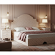 Luxury Handcrafted Patterned Bed Frame with Matching Nightstands