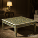 Handcrafted Floral Inlay Coffee Table | Luxury Handmade Coffee Table