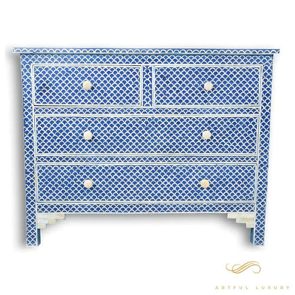 Bone Inlay Fish Scale Dresser | Luxury Handmade Dresser
