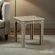Handcrafted Inlaid Bone Side Table | Luxury Handmade Side Table