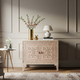 Elegant Pink and Cream Decorative Cabinet | Luxury Handmade Cabinet