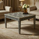 Handcrafted Inlaid Bone and Wood Coffee Table | Luxury Handmade Coffee Table