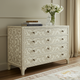 Elegant Floral Pattern Bone Inlay Chest of Drawers | Luxury Handmade Dresser