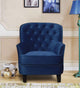 Lounge Chair in Sapphire Blue Colour,