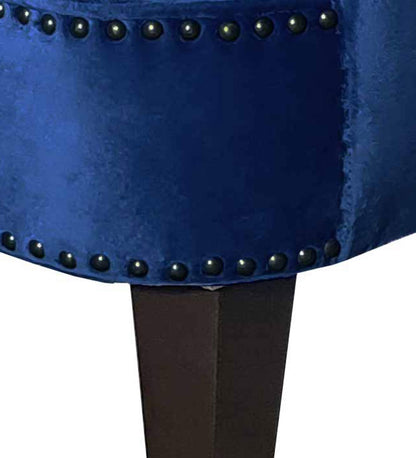 Lounge Chair in Sapphire Blue Colour,