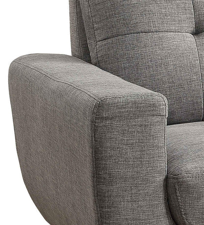 Fabric Lounge Chair in Grey Colour,
