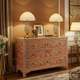 Handcrafted Inlay Wooden Chest of Drawers | Luxury Handmade Dresser