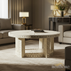 Round Decorative Inlaid Coffee Table | Luxury Handmade Coffee Table
